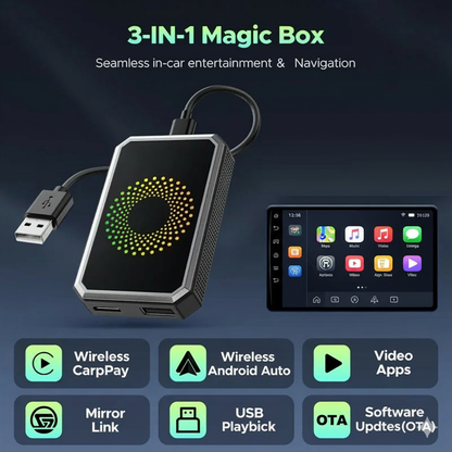 3-in-1 PlayBox Apple Carplay/Android Auto