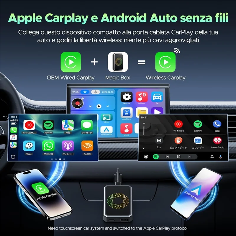 3-in-1 PlayBox Apple Carplay/Android Auto