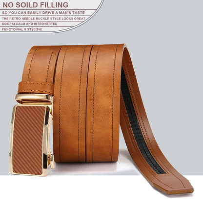 New Business Leisure Men's Alloy Square Buckle Belt Men's Luxury Designer High Quality Leather Cowboy Belt Multi Color